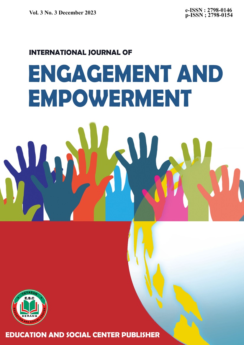 					View Vol. 3 No. 3 (2023): International Journal of Engagement and Empowerment
				