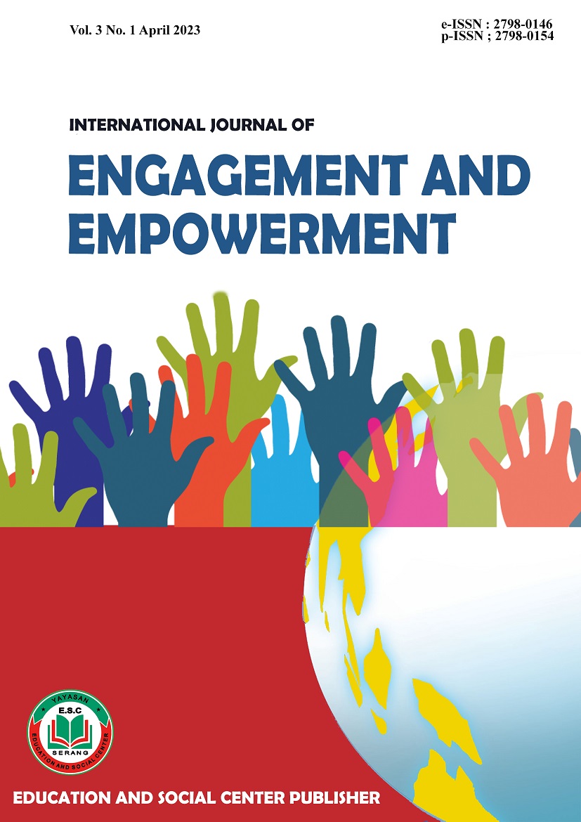 					View Vol. 3 No. 1 (2023): International Journal of Engagement and Empowerment
				